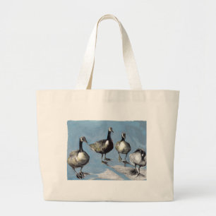Friendly Canada Geese 2012 Grote Tote Bag