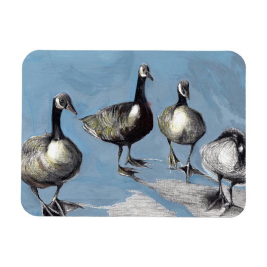 Friendly Canada Geese 2012 Magneet (Horizontaal)