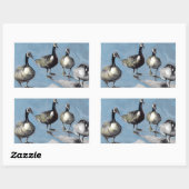 Friendly Canada Geese 2012 Rechthoekige Sticker (Vel)