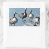 Friendly Canada Geese 2012 Rechthoekige Sticker (Tas)