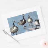 Friendly Canada Geese 2012 Rechthoekige Sticker (Envelop)