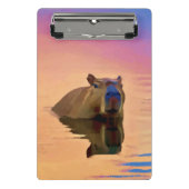 Friendly Capybara Mini Klembord (Voorkant)