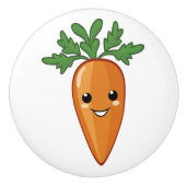 Friendly Carrot Keramische Knop (Voorkant)