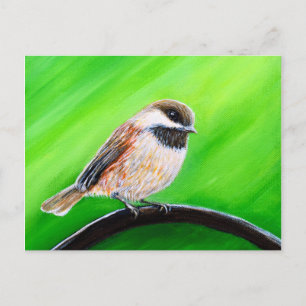 Friendly Chickadee Painting Briefkaart