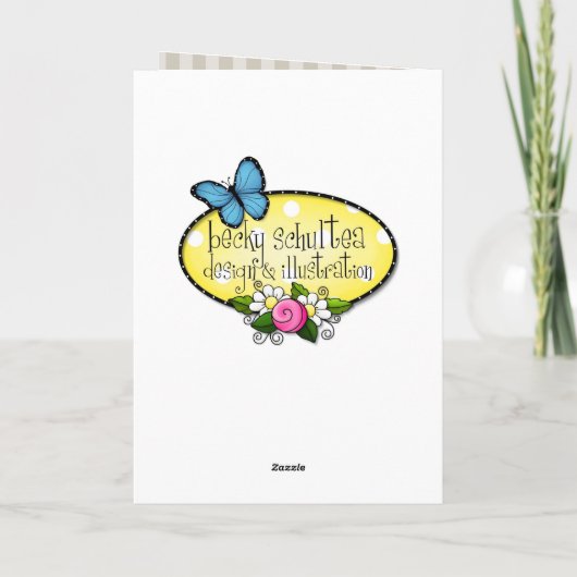 Friendly Daisy Blessings - "Beautiful Friend" Kaart (Achterkant)