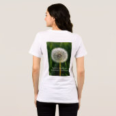 Friendly Dandelion Wildflower Garden Inspiration  Tri-Blend Shirt (Achterkant volledig)