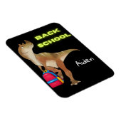 Friendly Dinosaur met rugzak "Terug naar school" Magneet (Rechterzijde)