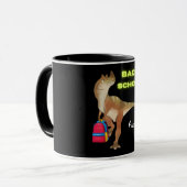 Friendly Dinosaur met rugzak "Terug naar school" Mok (Voorkant links)