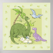 Friendly Dinosaurs Poster (Voorkant)