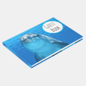 Friendly Dolphin Blue Zee Guest Book Gastenboek (Hoek)