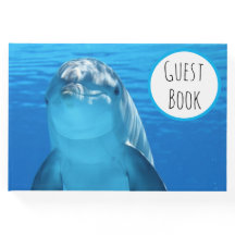 Friendly Dolphin Blue Zee Guest Book
