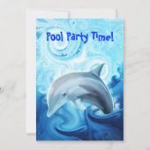 Friendly Dolphin Spel in Ocean Invitation Kaart (Voorkant)