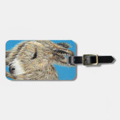 Friendly Donkey Painting Bagagelabel (Voorkant horizontaal)