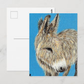 Friendly Donkey Painting Briefkaart (Voorkant / Achterkant)