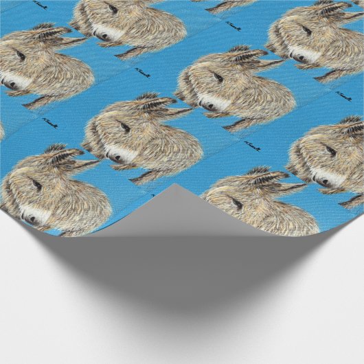 Friendly Donkey Painting Cadeaupapier (Hoek)