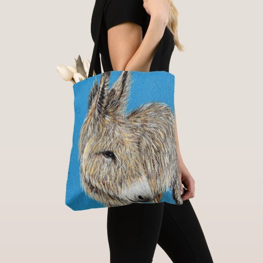 Friendly Donkey Painting Tote Bag (Dichtbij)