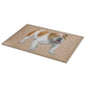 Friendly English Bulldog Cutting Board Snijplank (Hoek)