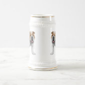 Friendly English Bulldog Stein Bierpul (Center)
