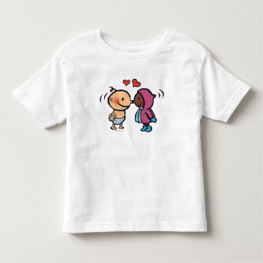 Friendly Eskimo Nose Kisses Kinderen Kinder Shirts (Voorkant)