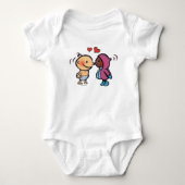 Friendly Eskimo Nose Kisses Kinderen Romper (Voorkant)
