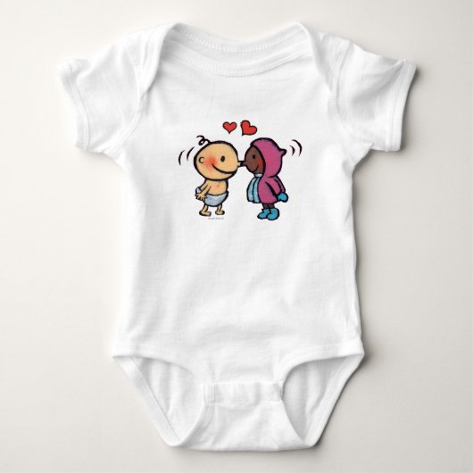 Friendly Eskimo Nose Kisses Kinderen Romper (Voorkant)