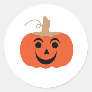 Friendly-face Jack-o-lantaarn Sticker