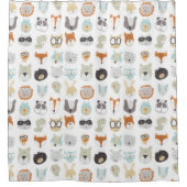 Friendly Faces | Portretten van stutdieren Douchegordijn (Voorkant)