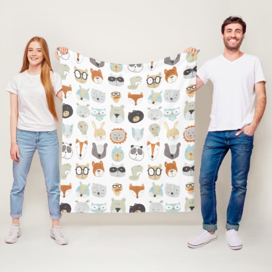 Friendly Faces | Portretten van stutdieren Fleece Deken (In situ)