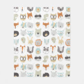 Friendly Faces | Portretten van stutdieren Fleece Deken (Voorkant)