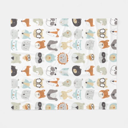 Friendly Faces | Portretten van stutdieren Fleece Deken (Voorkant (Horizontaal))