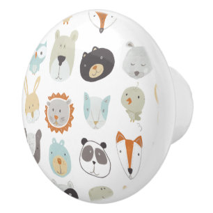 Friendly Faces Portretten van stutdieren Keramische Knop