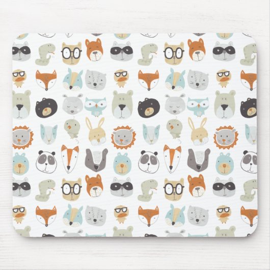 Friendly Faces | Portretten van stutdieren Muismat (Voorkant)