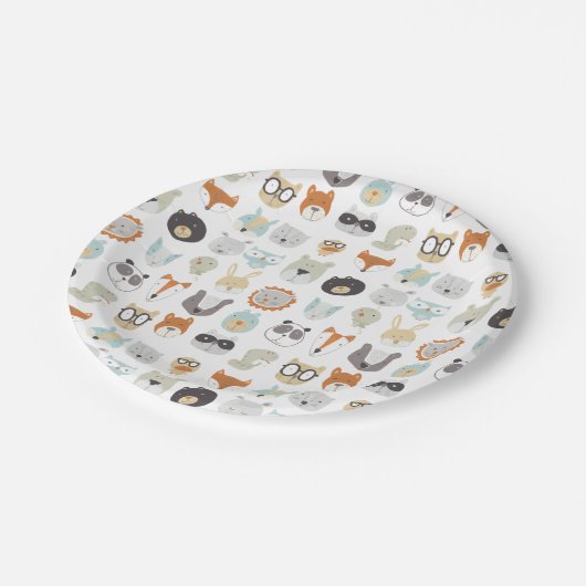 Friendly Faces | Portretten van stutdieren Papieren Bordje (Gekanteld)