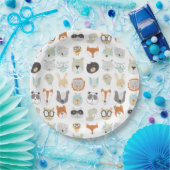 Friendly Faces | Portretten van stutdieren Papieren Bordje (Feest)