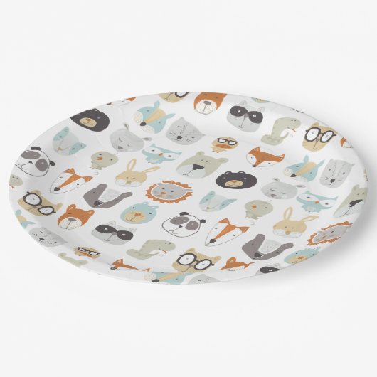 Friendly Faces | Portretten van stutdieren Papieren Bordje (Gekanteld)