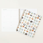 Friendly Faces | Portretten van stutdieren Planner<br><div class="desc">Deze waterverf print bevat schattige diergezichten | Door June Erica Vess</div>