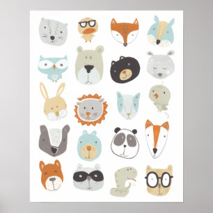 Friendly Faces   Portretten van stutdieren Poster