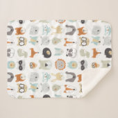 Friendly Faces | Portretten van stutdieren Sherpa Deken (Voorkant (horizontaal))