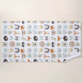 Friendly Faces | Portretten van stutdieren Strandlaken (Voorkant)