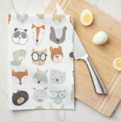 Friendly Faces | Portretten van stutdieren Theedoek (Quarter Fold)