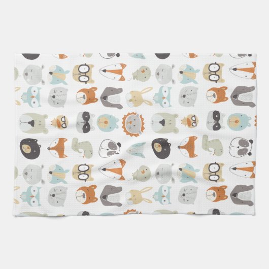 Friendly Faces | Portretten van stutdieren Theedoek (Horizontaal)