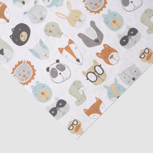 Friendly Faces | Portretten van stutdieren Tissuepapier (Detail)