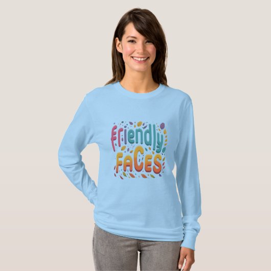 Friendly Faces T-shirt (Voorkant volledig)