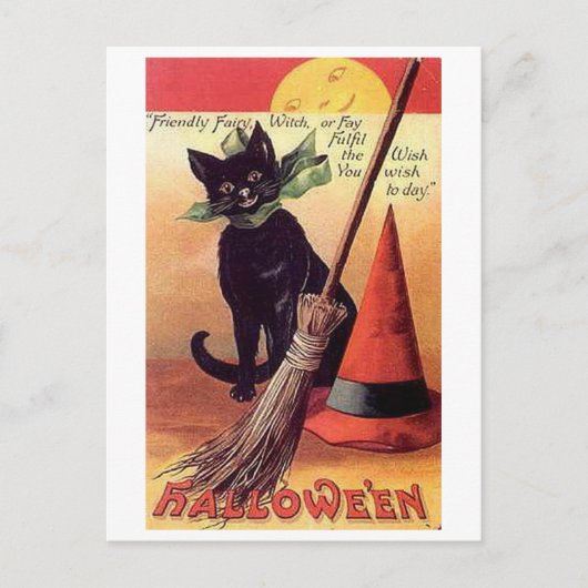 Friendly Fairy  Halloween Briefkaart (Voorkant)