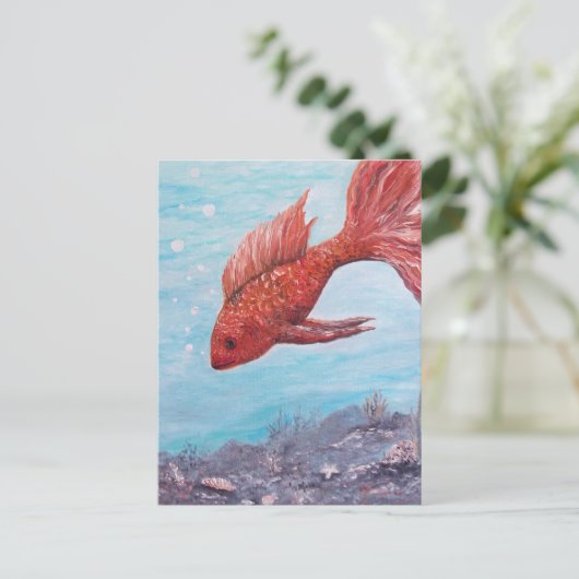 Friendly Fish Wenskaart Briefkaart (Staand voorkant)