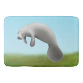 Friendly Florida Manatee Bath Mat (Voorkant)