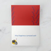 Friendly Flowers wenskaart bruiloftsgeluk Kaart (Binnen)