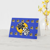 Friendly Flowers wenskaart bruiloftsgeluk Kaart (Gele Bloem)