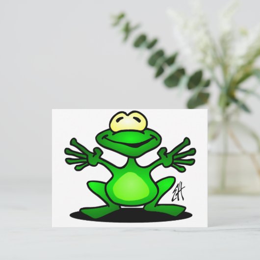 Friendly Frog Briefkaart (Staand voorkant)