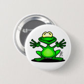Friendly Frog Ronde Button 5,7 Cm (Voorkant /achterkant)